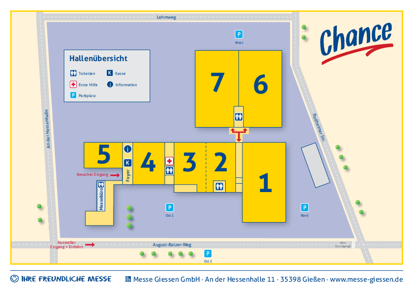 Hallenübersicht Chance