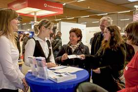 Informative Gespräche am Messestand